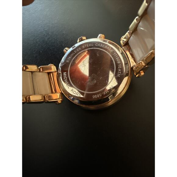 Michael Kors Parker Women Watch MK-5896 Rose Gold Tone BOX (Needs Battery) main image 7